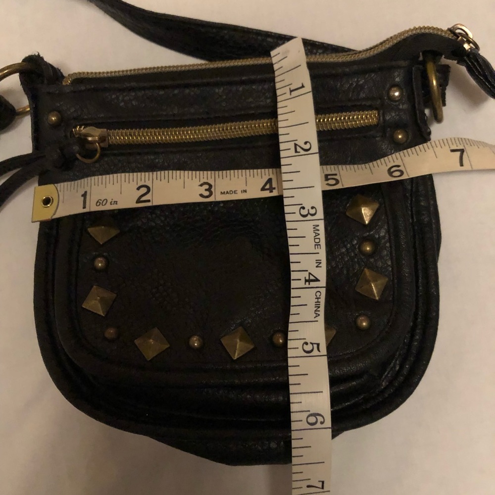 *Black studded small cross body black - Picture 3 of 4